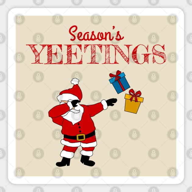 Season's Yeetings Magnet by DigitalCleo